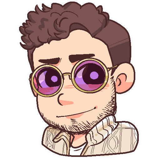 ProLucius illustrated with purple sunglasses